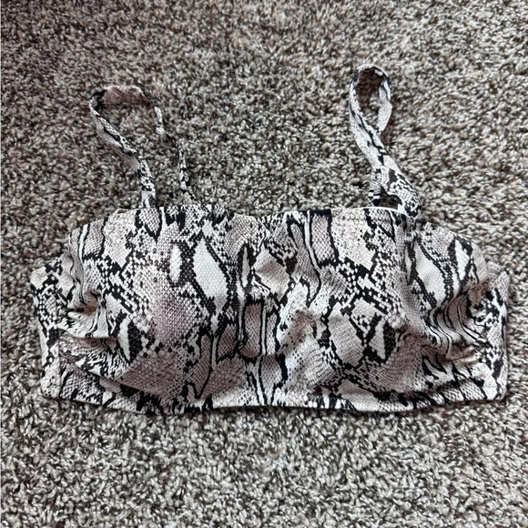Target Snake Skin Print Bathing Suit Top - 36B - Picture 1 of 4